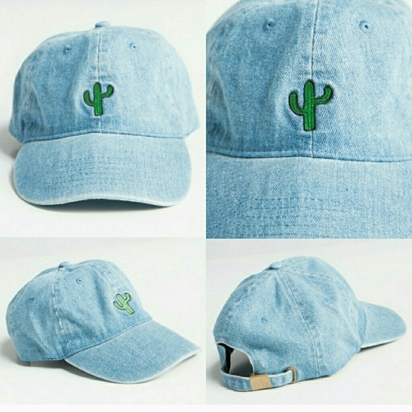 Fashionomics Accessories - FASHIONOMICS CACTUS COOLER DENIM CAP